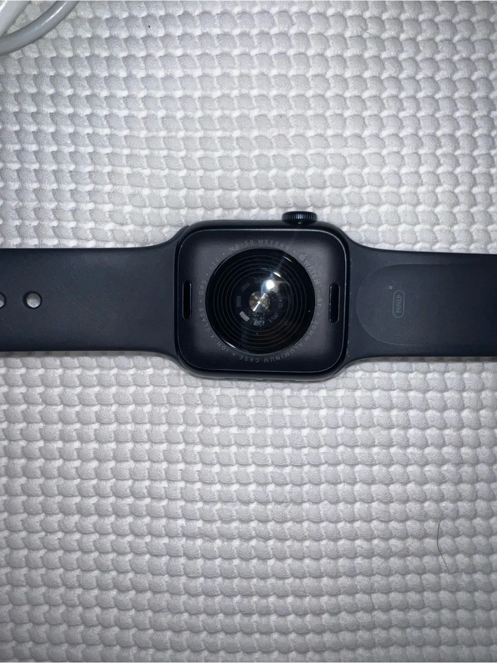 Apple Black Smartwatch with Charger and Multiple Bands